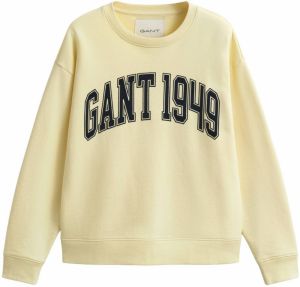 GANT Mikina  svetložltá / čierna
