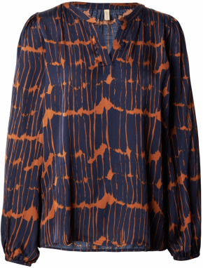 Soyaconcept Blúzka 'ARLETTE 1'  námornícka modrá / koňaková