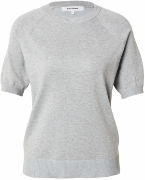 Soft Rebels Sveter 'SRMarla'  sivá melírovaná