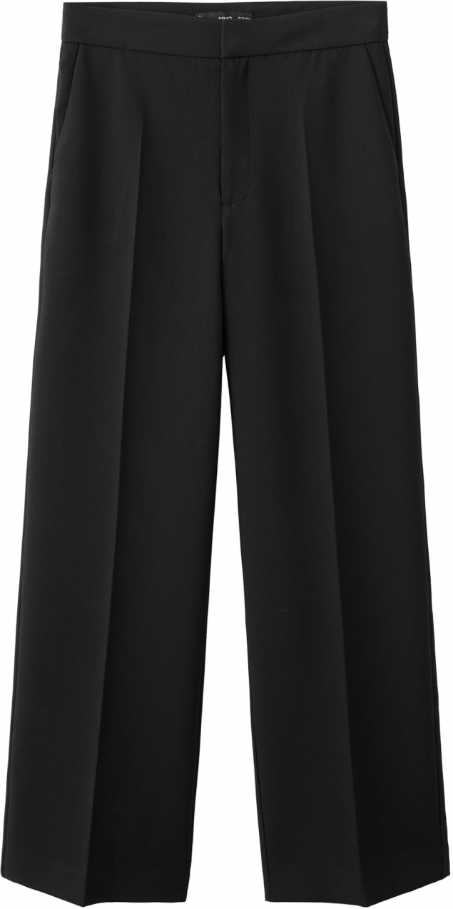 MANGO Nohavice s pukmi 'POL'  čierna