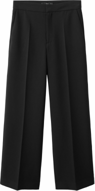 MANGO Nohavice s pukmi 'POL'  čierna