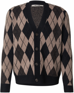 Only & Sons Kardigán 'ONSALLAN'  mokka / antracitová / čierna