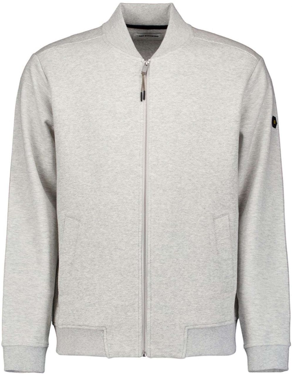 No Excess Tepláková bunda  sivá melírovaná