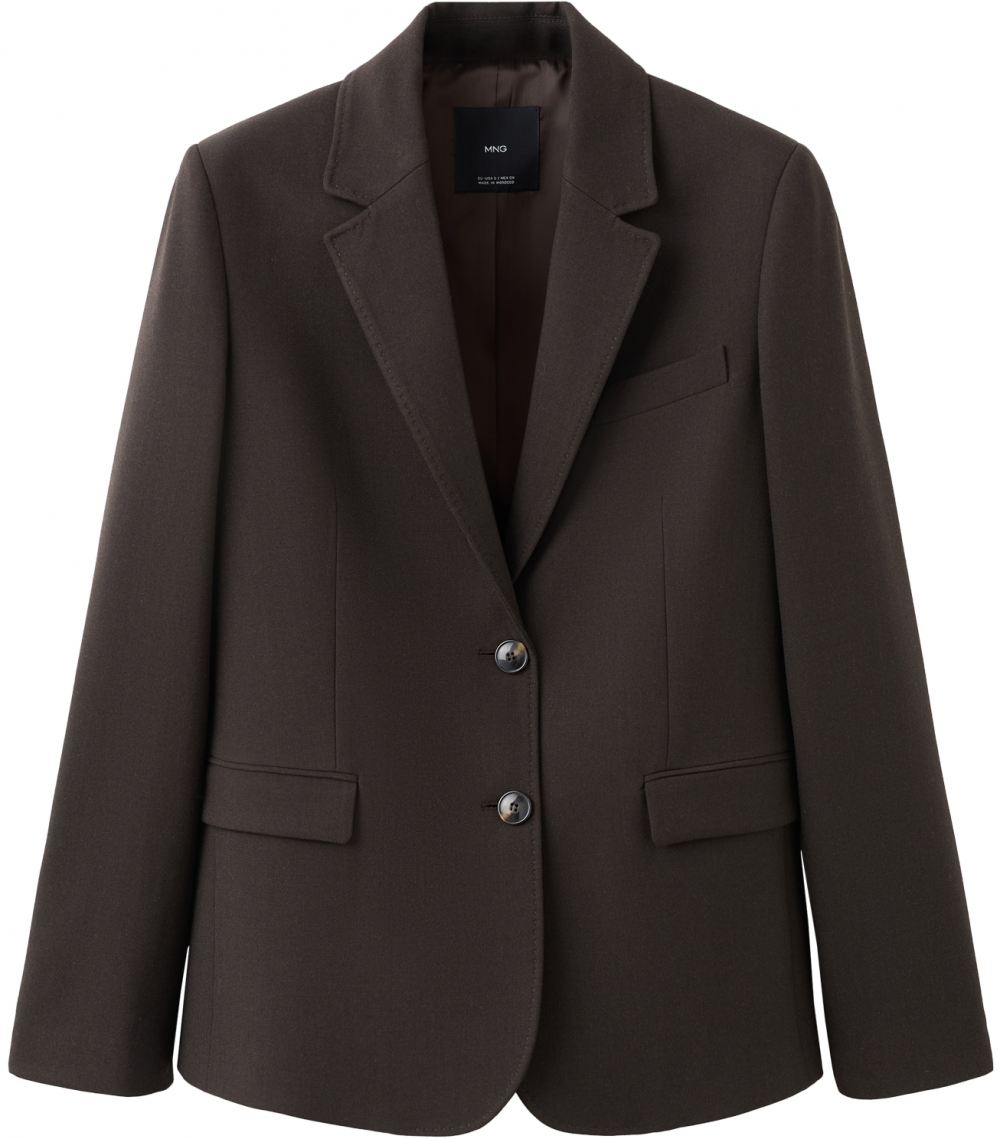 MANGO Blejzer 'BERGEN'  tmavohnedá