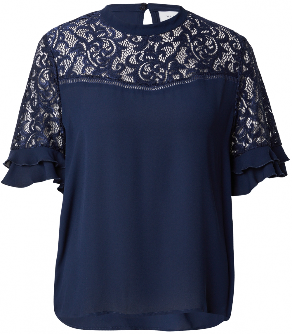 VILA Blúzka 'VISHIMMER'  námornícka modrá