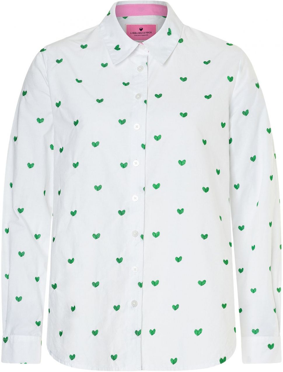 LIEBLINGSSTÜCK Blúzka 'Raduna'  zelená / šedobiela