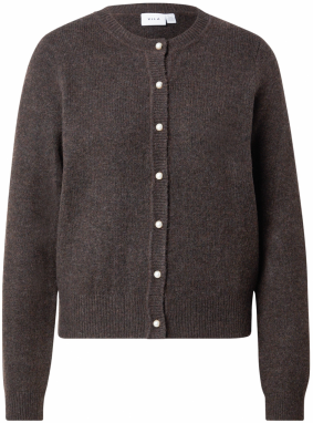 VILA Kardigán 'VISALSA'  tmavohnedá