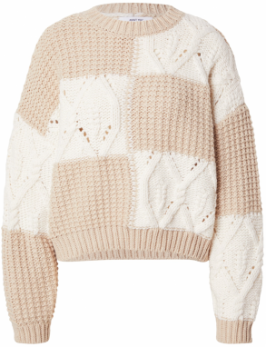 ABOUT YOU Sveter 'Sarina'  béžová / biela