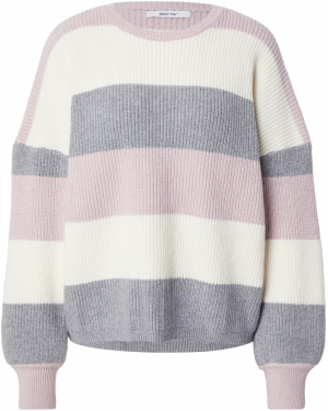 ABOUT YOU Sveter 'Viola'  sivá / rosé / biela