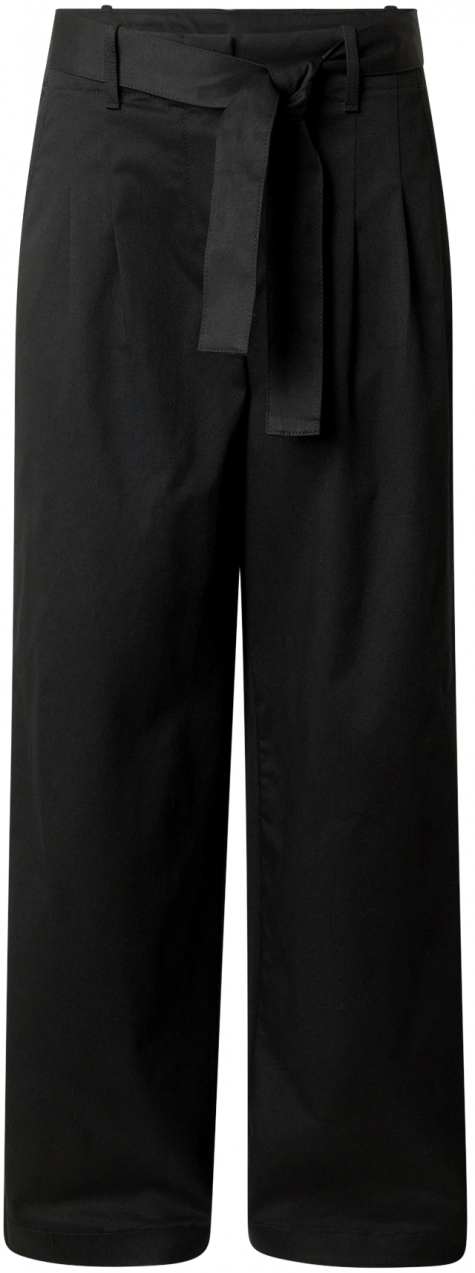 Calvin Klein Jeans Plisované nohavice  čierna