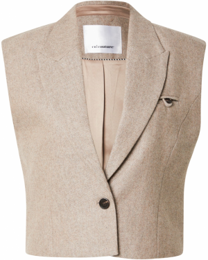 co'couture Vesta k obleku  tmavobéžová