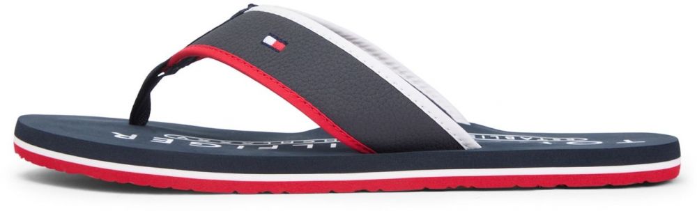 TOMMY HILFIGER Žabky  námornícka modrá / červená / biela