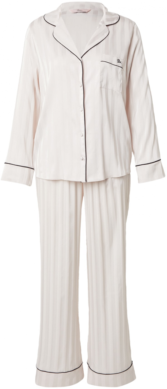 Boux Avenue Pyžamo  čierna / šedobiela