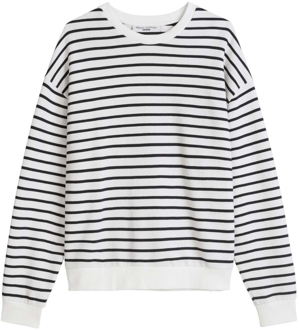 Marc O'Polo DENIM Mikina  čierna / biela