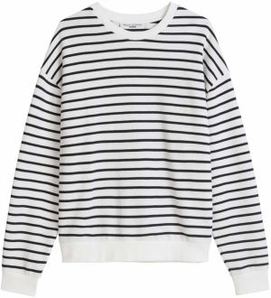 Marc O'Polo DENIM Mikina  čierna / biela