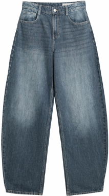 Bershka Džínsy 'BAS. BAGGY DENIM'  modrá