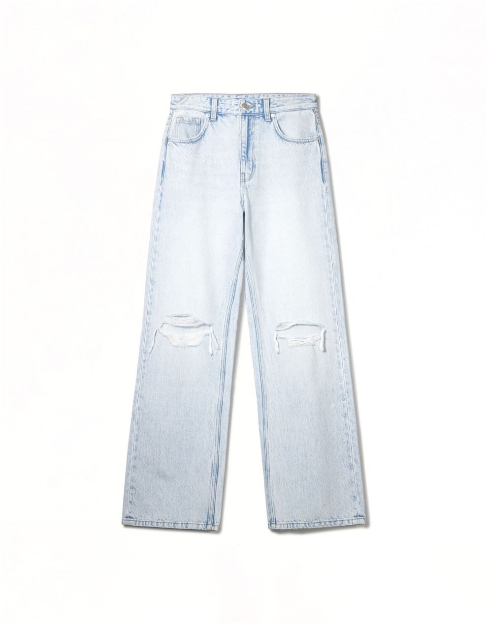 Bershka Džínsy  modrá denim