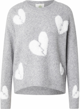 PRINCESS GOES HOLLYWOOD Sveter  sivá melírovaná / biela