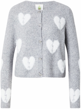 PRINCESS GOES HOLLYWOOD Kardigán  sivá / biela