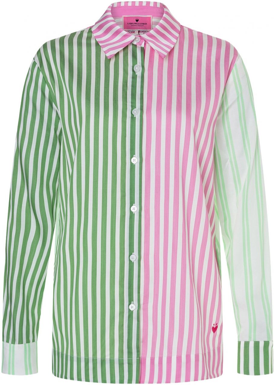 LIEBLINGSSTÜCK Blúzka 'Edmiral'  jablková / ružová / biela