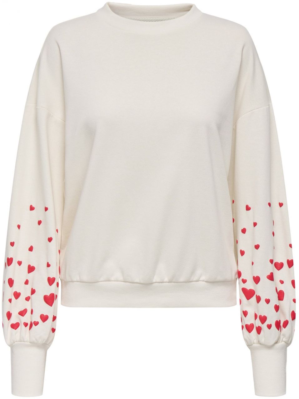 ONLY Mikina 'ONLBrooke'  grenadínová / biela