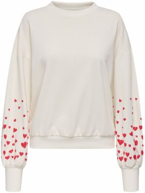 ONLY Mikina 'ONLBrooke'  grenadínová / biela