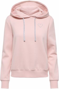 ONLY Mikina 'ONLNOLI'  ružová / strieborná