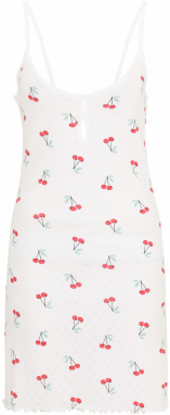 ETAM Nočná košieľka 'CHERRY'  smaragdová / červená / čierna / biela