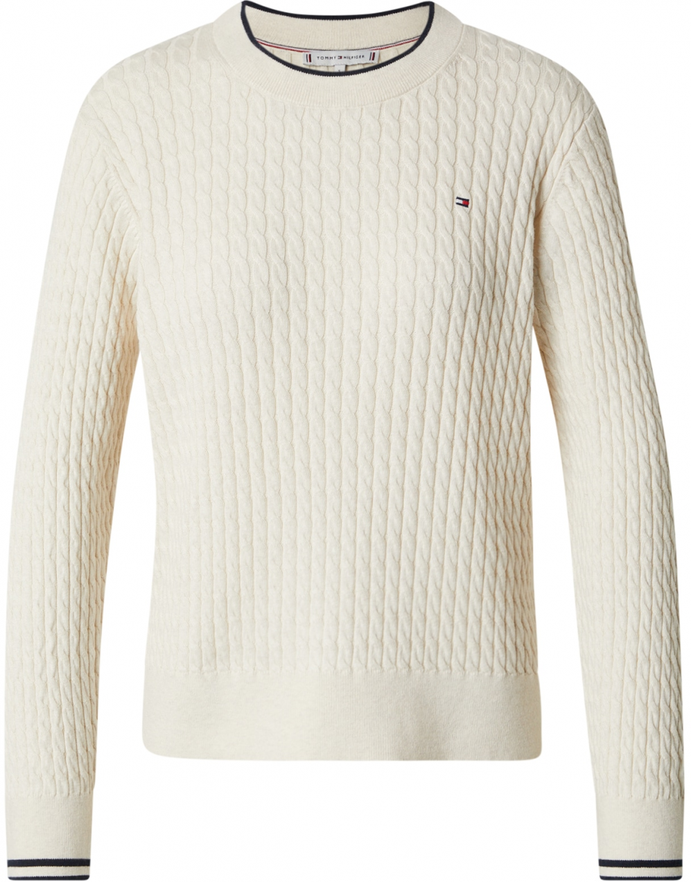 TOMMY HILFIGER Sveter  krémová / námornícka modrá