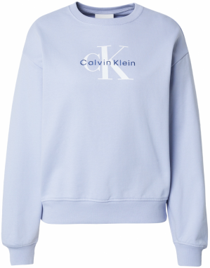 Calvin Klein Jeans Mikina  námornícka modrá / svetlofialová / biela