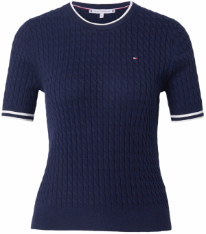 TOMMY HILFIGER Sveter  modrá / biela