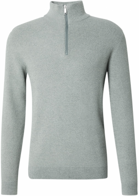 SELECTED Sveter 'SLHROSS'  zelená melírovaná