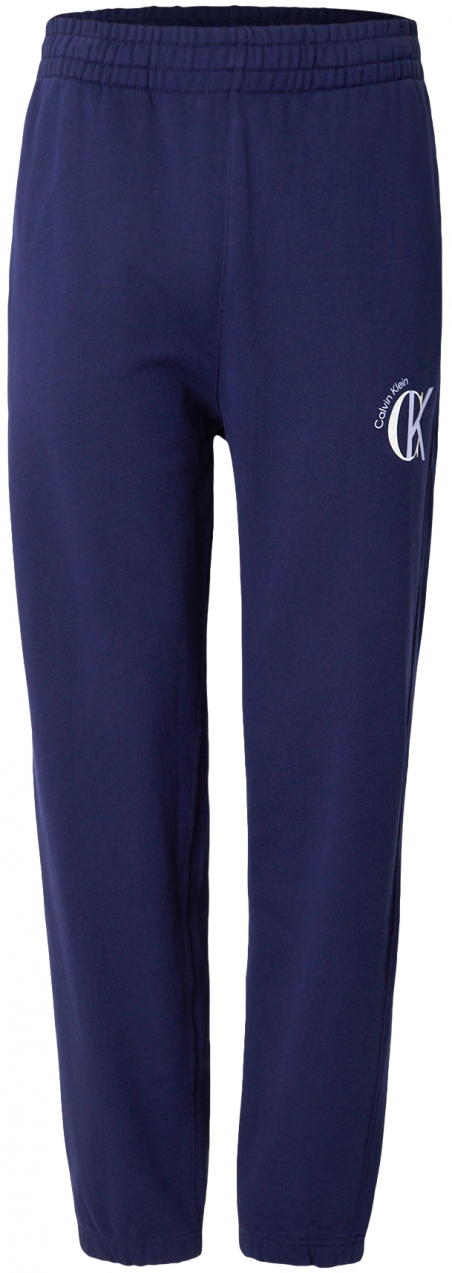 Calvin Klein Jeans Nohavice  námornícka modrá / pastelovo modrá / biela