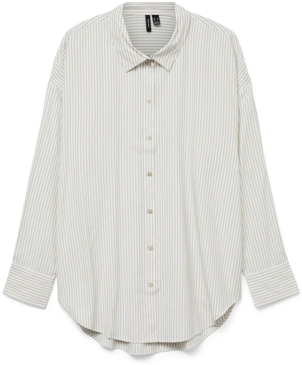 VERO MODA Blúzka 'VMNora'  tmelová / biela