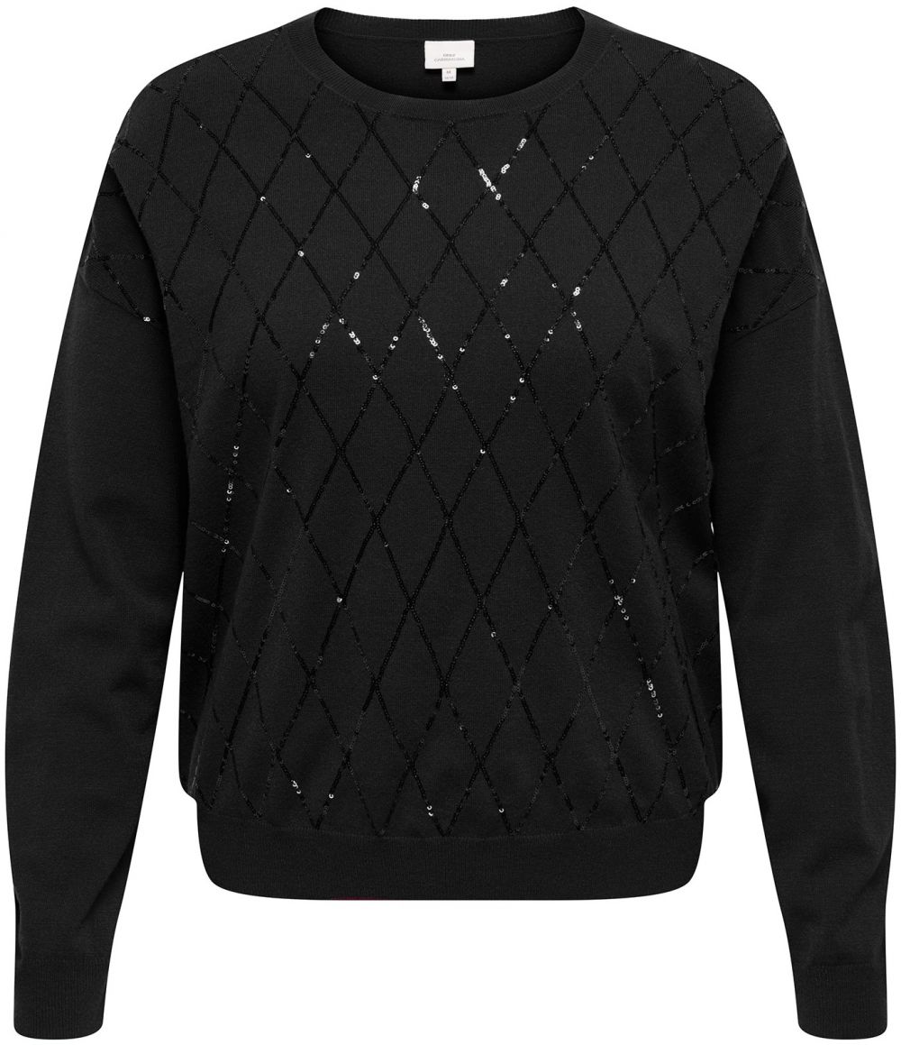 ONLY Carmakoma Sveter 'CARHALIFAX'  čierna