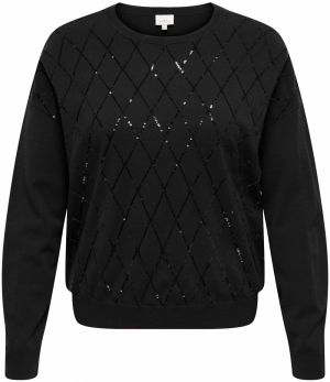 ONLY Carmakoma Sveter 'CARHALIFAX'  čierna