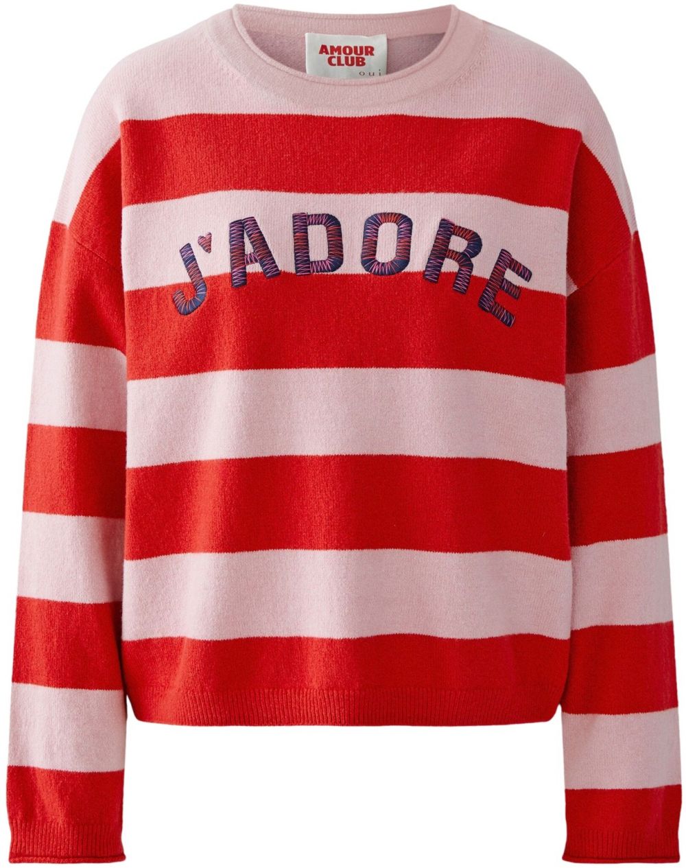 OUI Sveter  fialová / ružová / červená