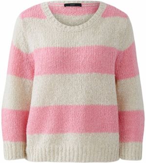 OUI Sveter 'Esmy'  tmelová / ružová
