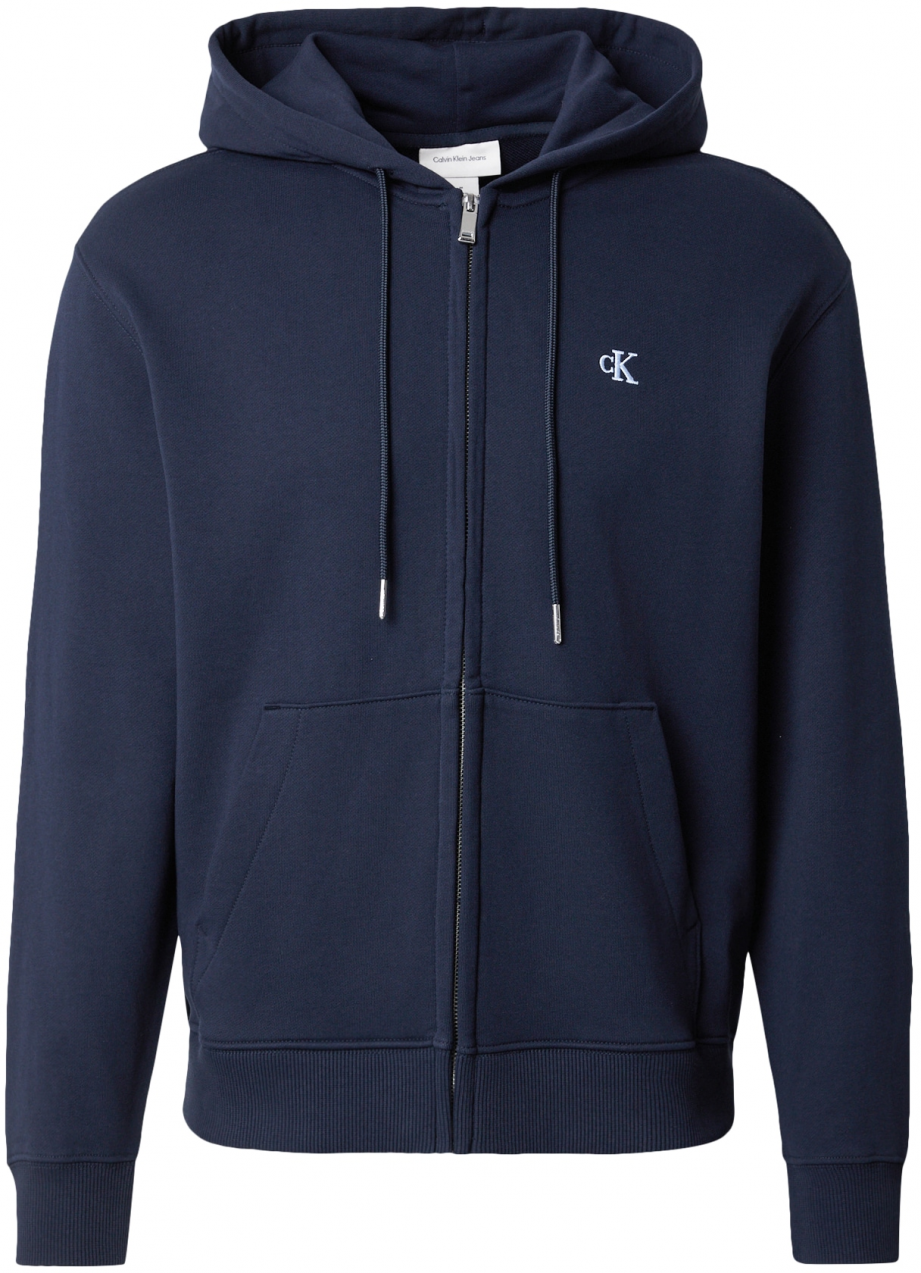 Calvin Klein Jeans Tepláková bunda  námornícka modrá