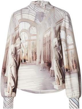 monari Blúzka  brokátová / sivá / čierna / biela