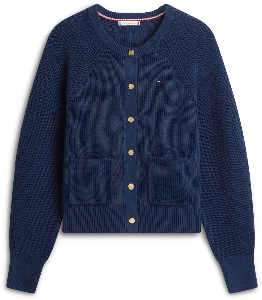 TOMMY HILFIGER Kardigán  námornícka modrá