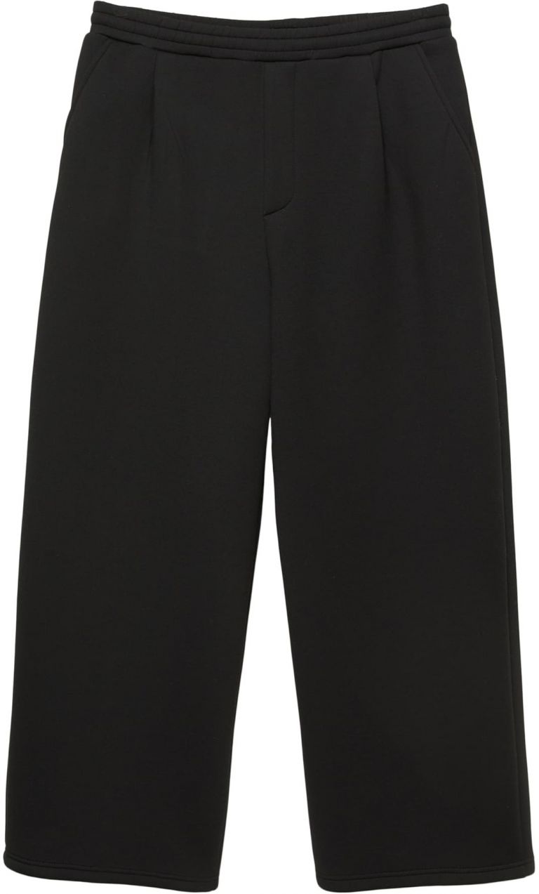 Pull&Bear Plisované nohavice  čierna