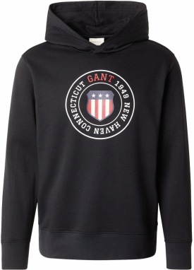 GANT Mikina  námornícka modrá / červená / čierna / biela