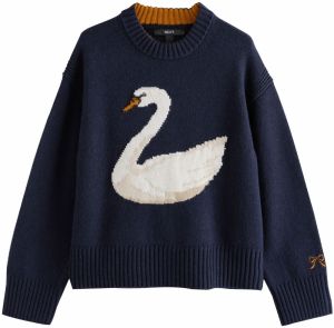 Next Sveter  námornícka modrá / hnedá / biela