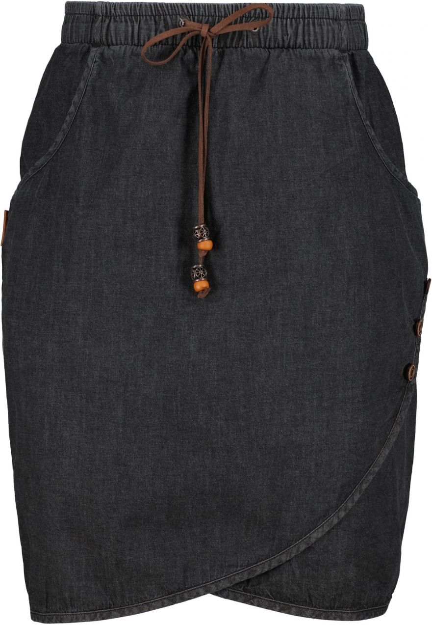 alife & kickin Sukňa 'Lucia'  čierny denim