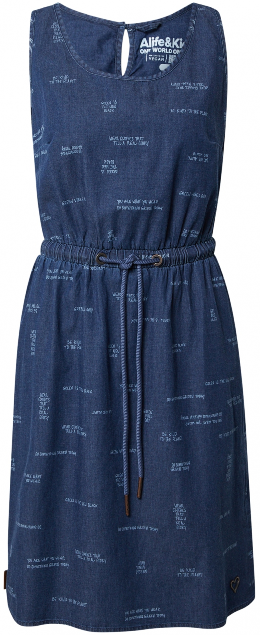 alife & kickin Letné šaty 'DojaAK'  modrá denim / svetlomodrá