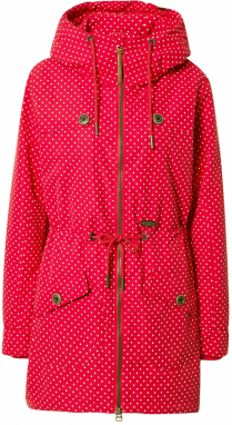 alife & kickin Prechodná parka 'CharlotteAK B'  jasne červená / biela