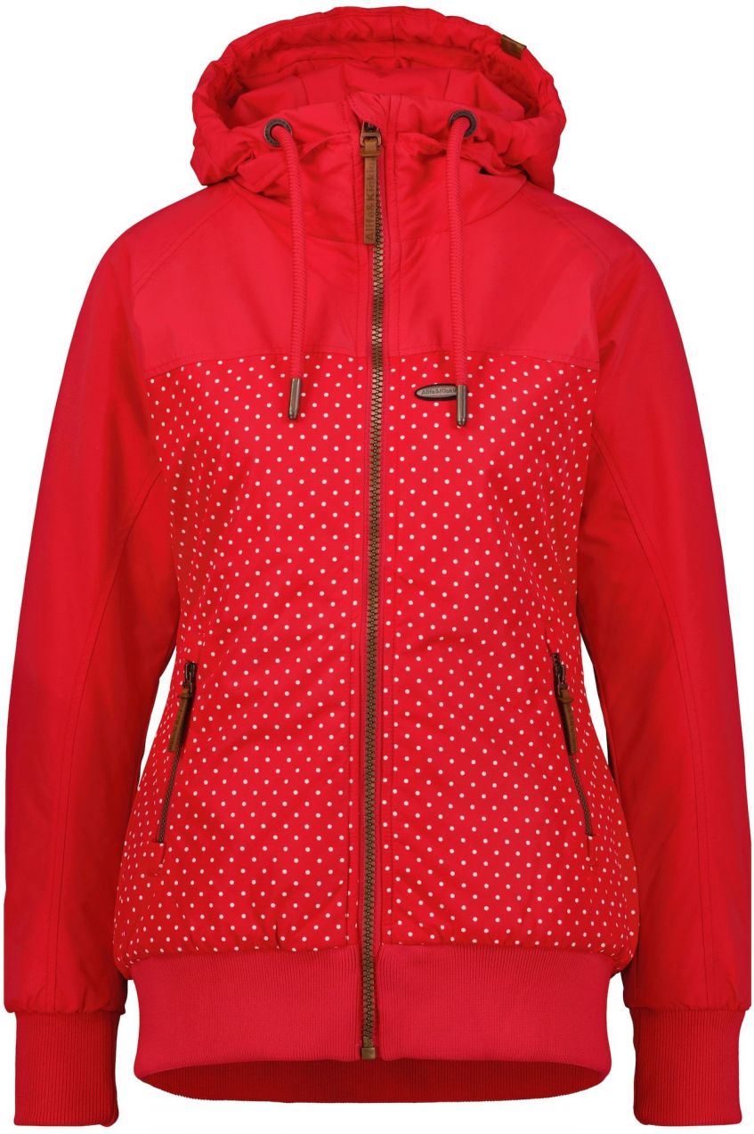 alife & kickin Prechodná bunda 'MaliaAK'  hnedá / červená / biela