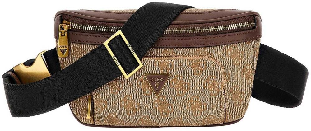 GUESS Ľadvinka 'MILANO SMART COMPACT BUM BAG'  béžová / hnedá