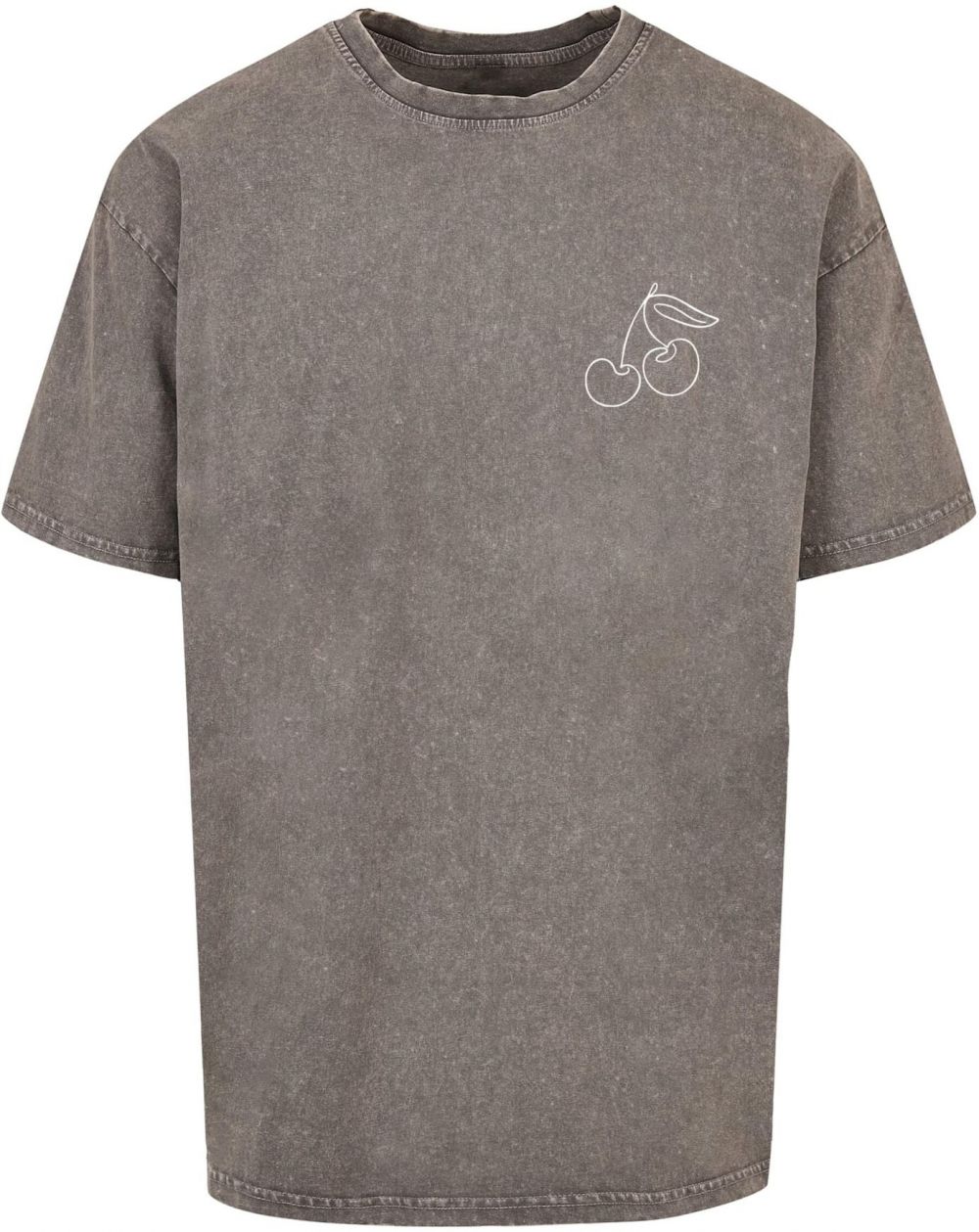 Merchcode Tričko 'Cherry'  farby bahna / biela